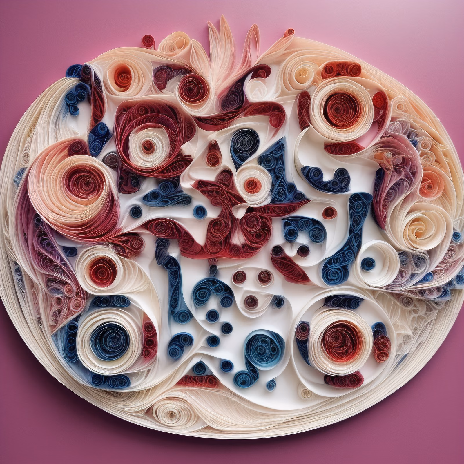 Coiled Paper Quilling Swirls Abstract QR Code Art — image 1