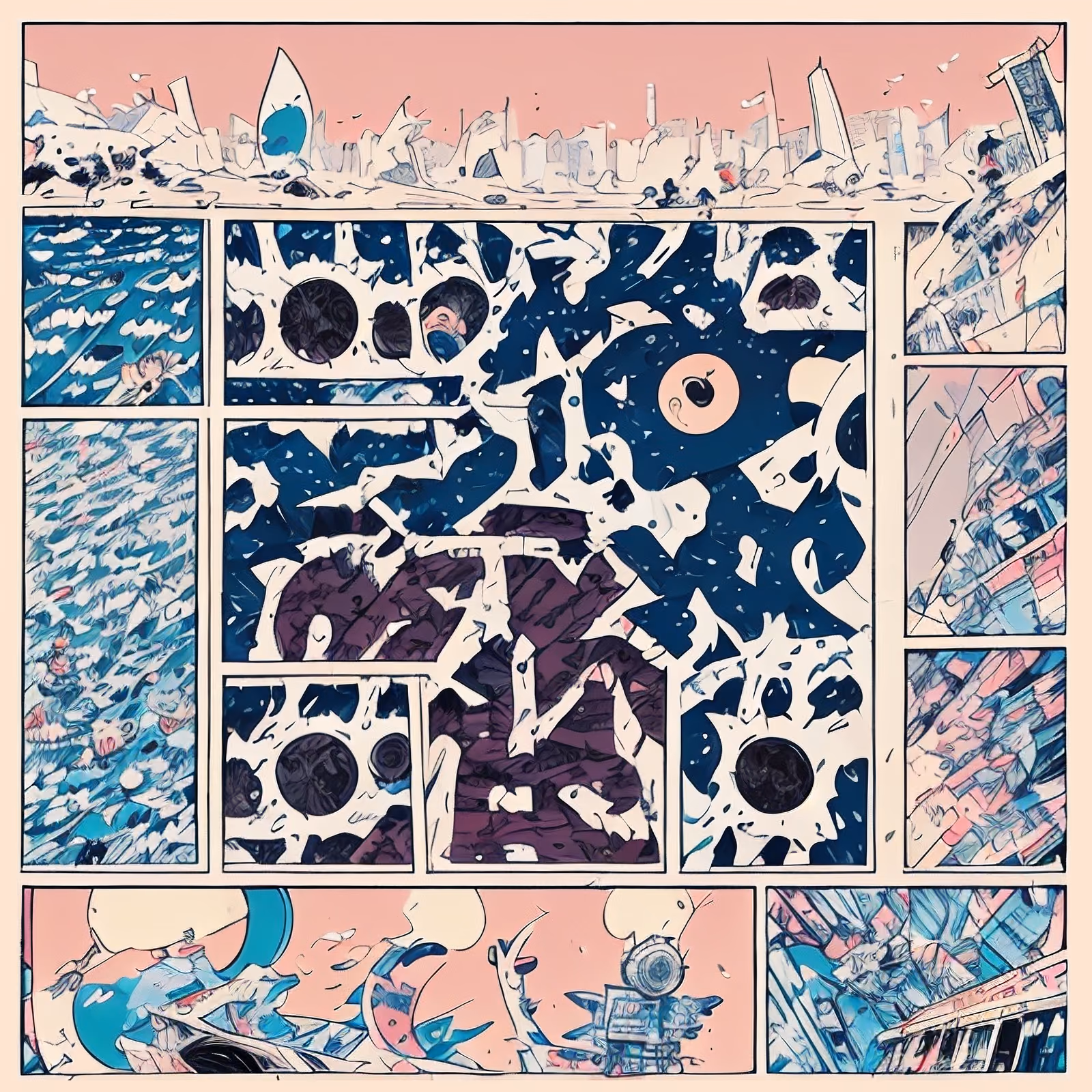 City Comic Panel Graphic Novel QR Code for Posters — image 1