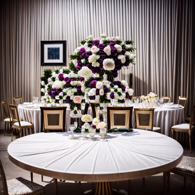 Ballroom Wedding Table Floral QR Code for Wedding Invitations — image 1
