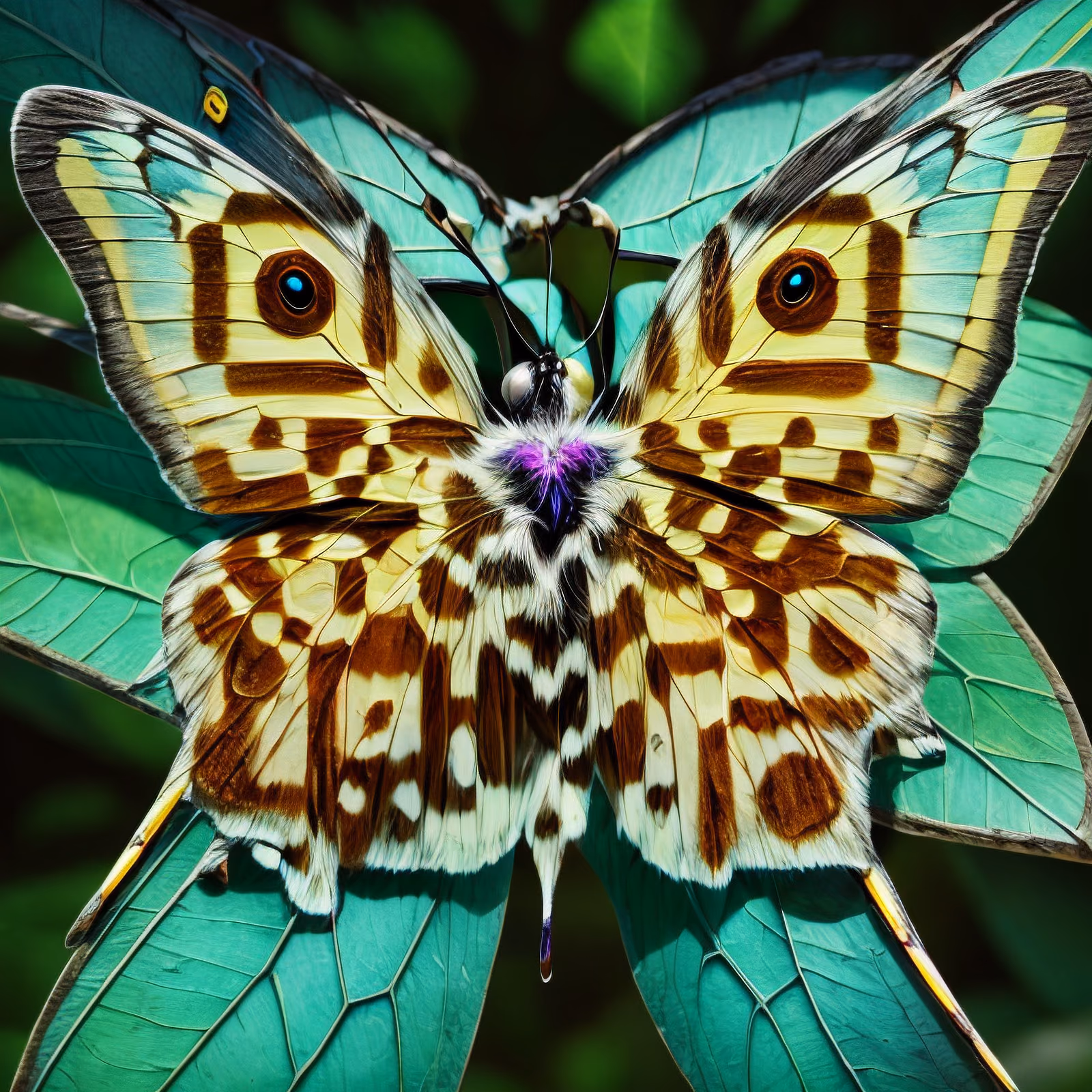 Butterfly Close-Up HDR Photorealistic QR Code Art — image 1