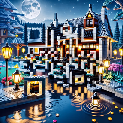 Lego Night Garden Brick House QR Code for Posters — image 1