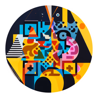 Abstract Geometric Vector Vector Illustration QR Code for Stickers — image 1