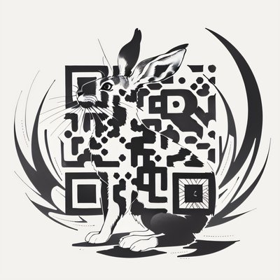 Hare Crest Tattoo Ink QR Code for Temporary Tattoos