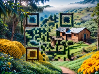 Highland Tea Farm Photography QR Code Art