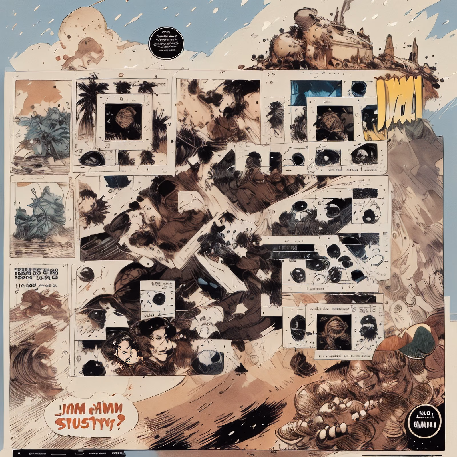 Comic Book Panel Page Ink QR Code for Posters — image 1