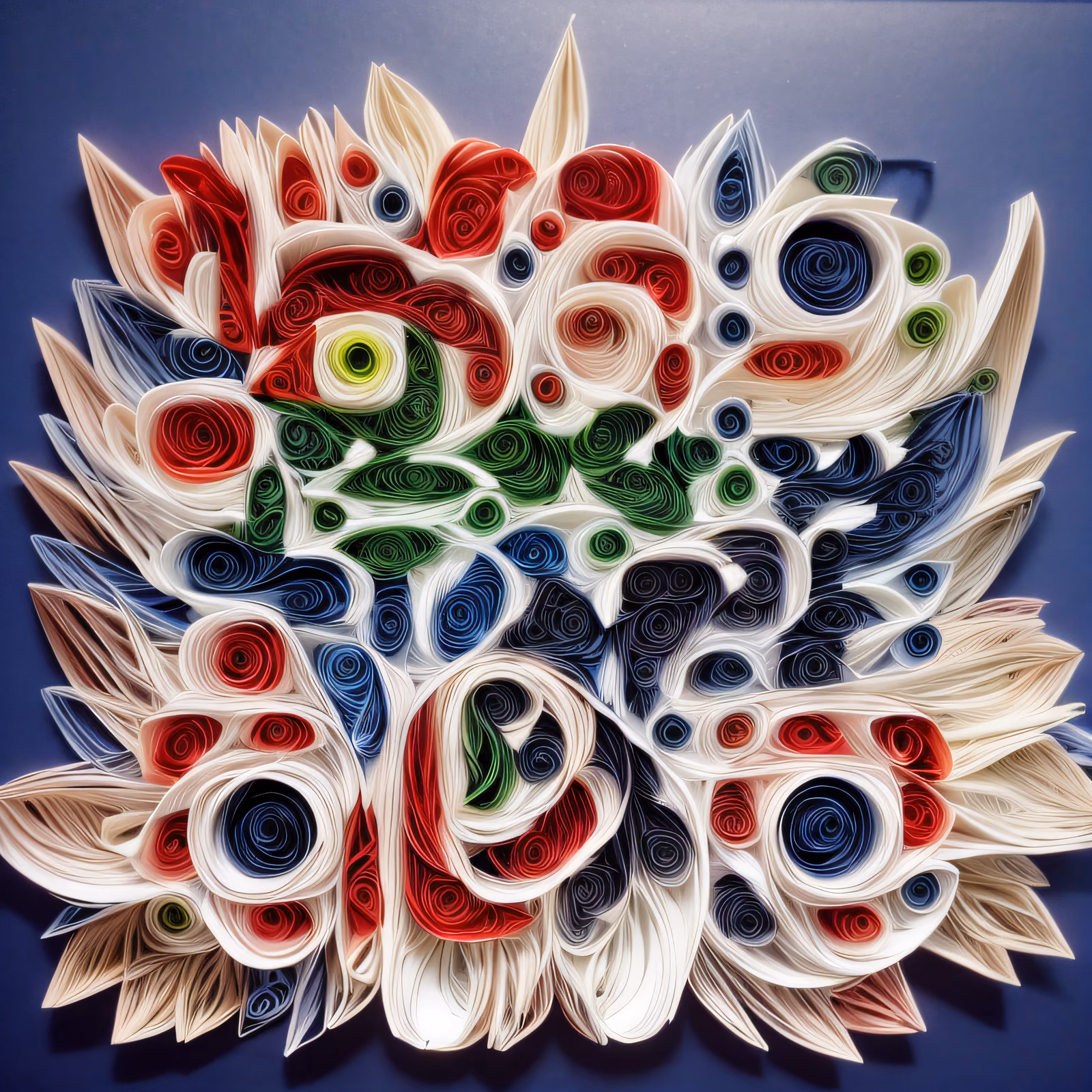Quilled Paper Coil Abstract QR Code Art — image 1