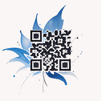 Lily Ink Watercolor QR Code for Temporary Tattoos — image 1