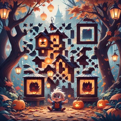 Halloween Baby Pumpkin Park QR Code for Posters