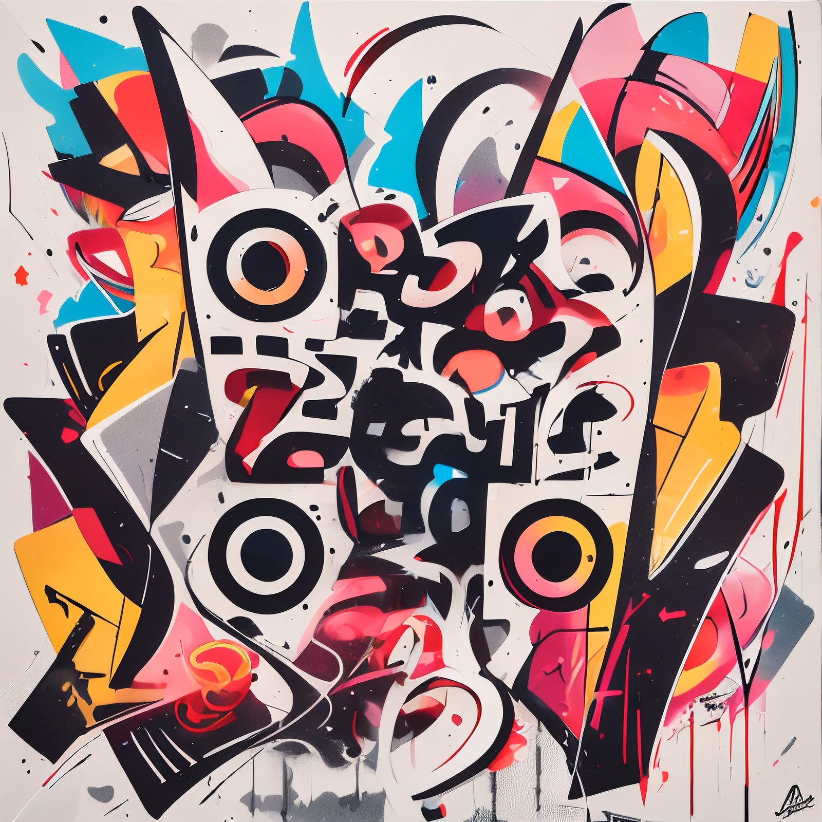 Graffiti Lettering Street Art Pop Art QR Code for Posters — image 1