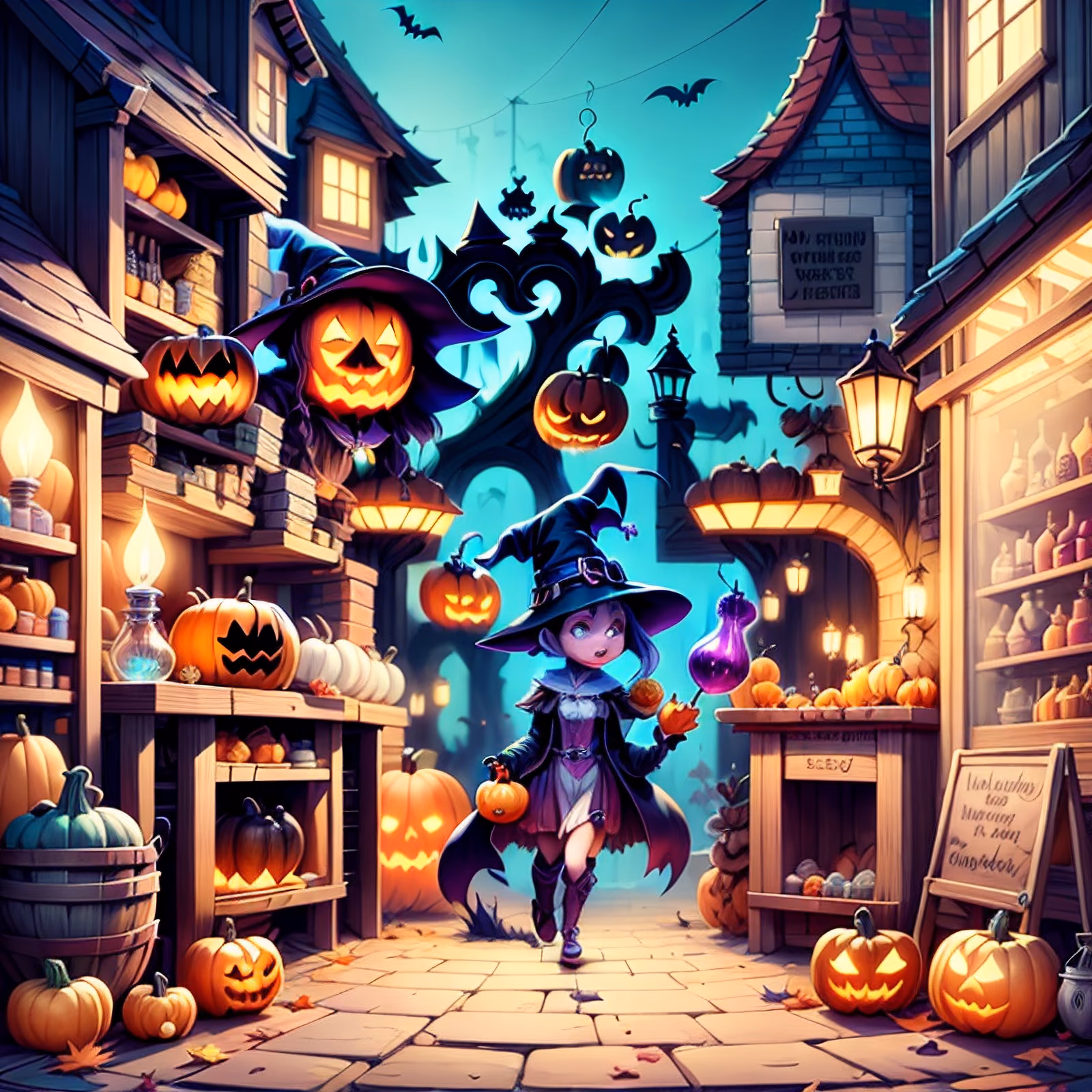 Witch Potion Shop Game Art QR Code for Posters — image 1