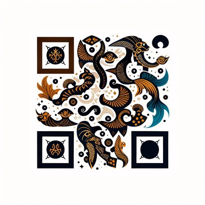 Хвост скорпиона: орнаментальный QR-код для одежды