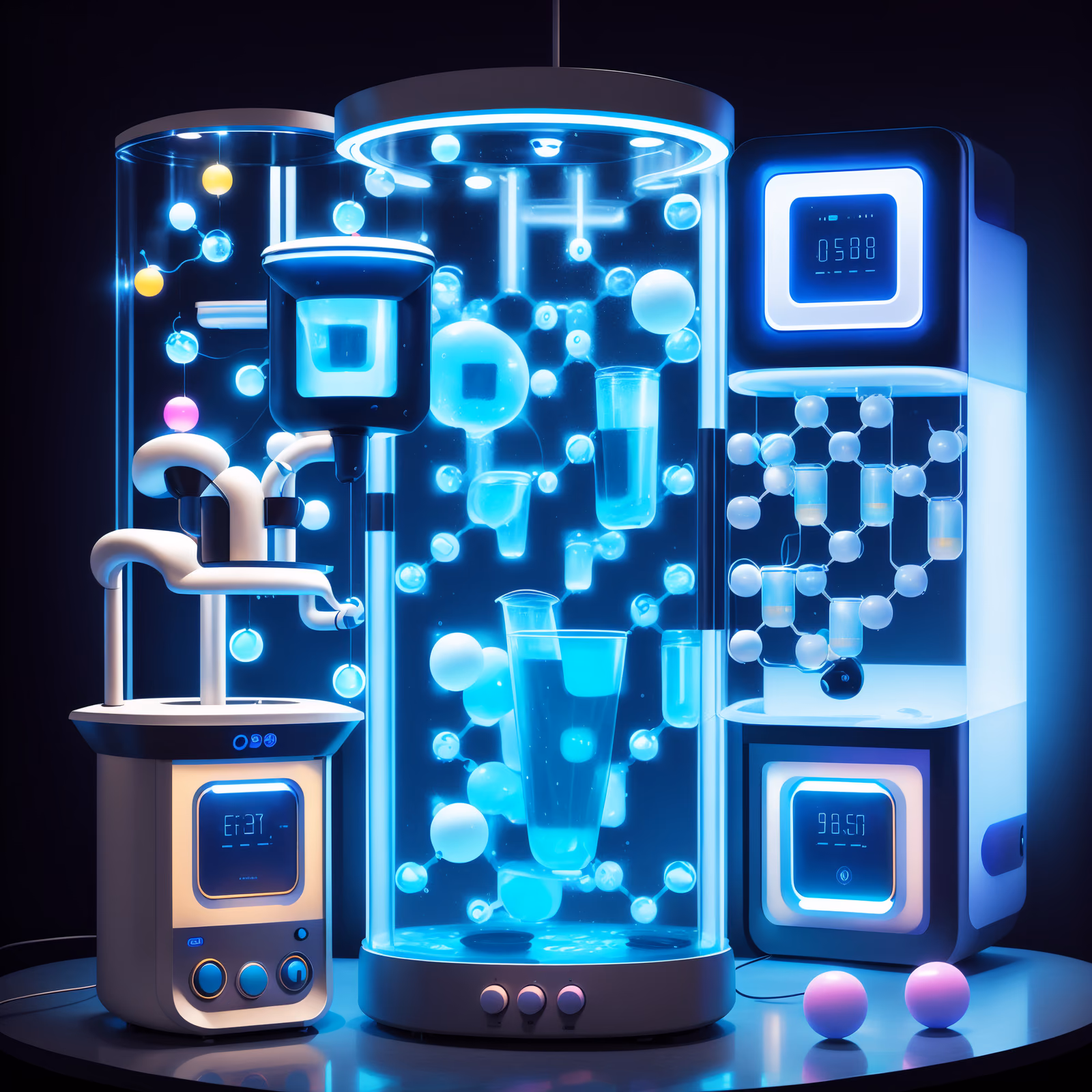 Retrofuturism Hydration Kiosk QR Code for Posters — image 1