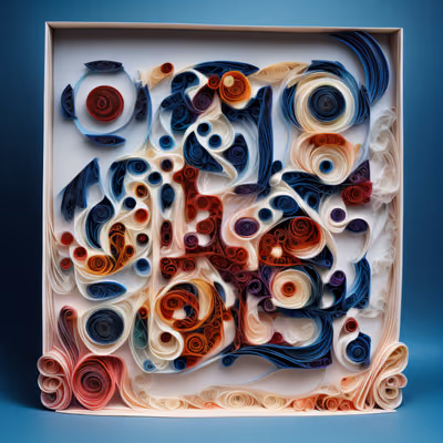 Coiled Paper Spiral Quilling QR Code Art — image 1