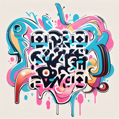 Graffiti Lettering Street Art QR Code for Stickers — image 1