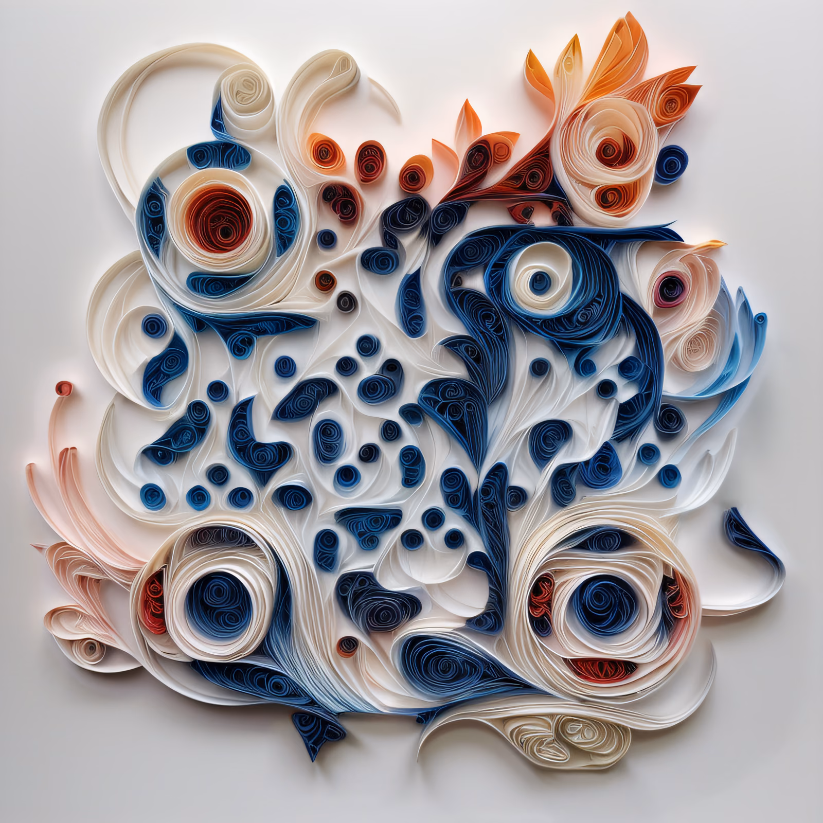 Coiled Paper Swirls Quilling QR Code Art — image 1