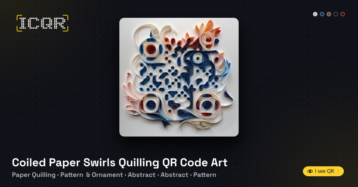 Qr Code Printing Paper Coiled Paper Swirls Quilling QR Code Art • ICQR