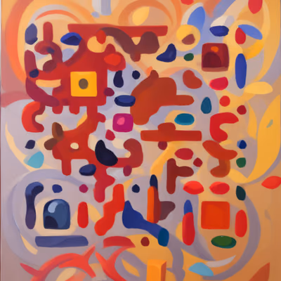 Organic Abstract Painting QR Code Art — image 1