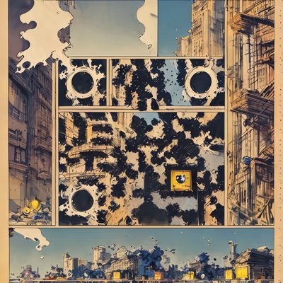 City Comic Panel Ink QR Code for Book Covers — image 1