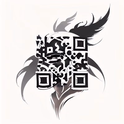 Spartan Helmet Tattoo Style QR Code for Temporary Tattoos — image 1