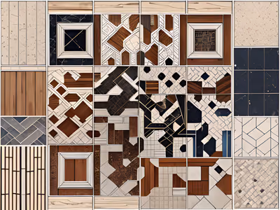 Material Swatch Grid Collage QR Code Art — image 1