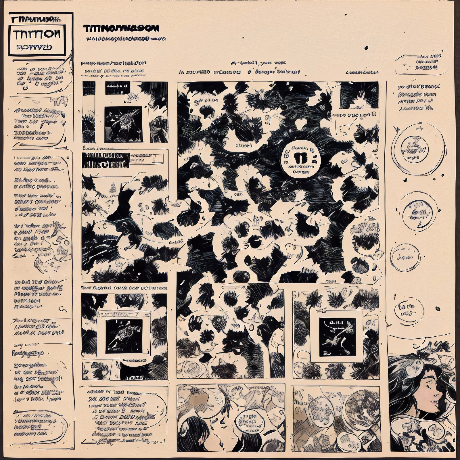 Comic Book Page Ink Panels QR Code for Book Covers — image 1