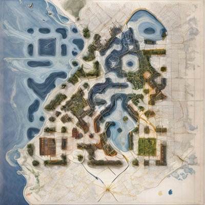 San Francisco Style City Map QR Code Art
