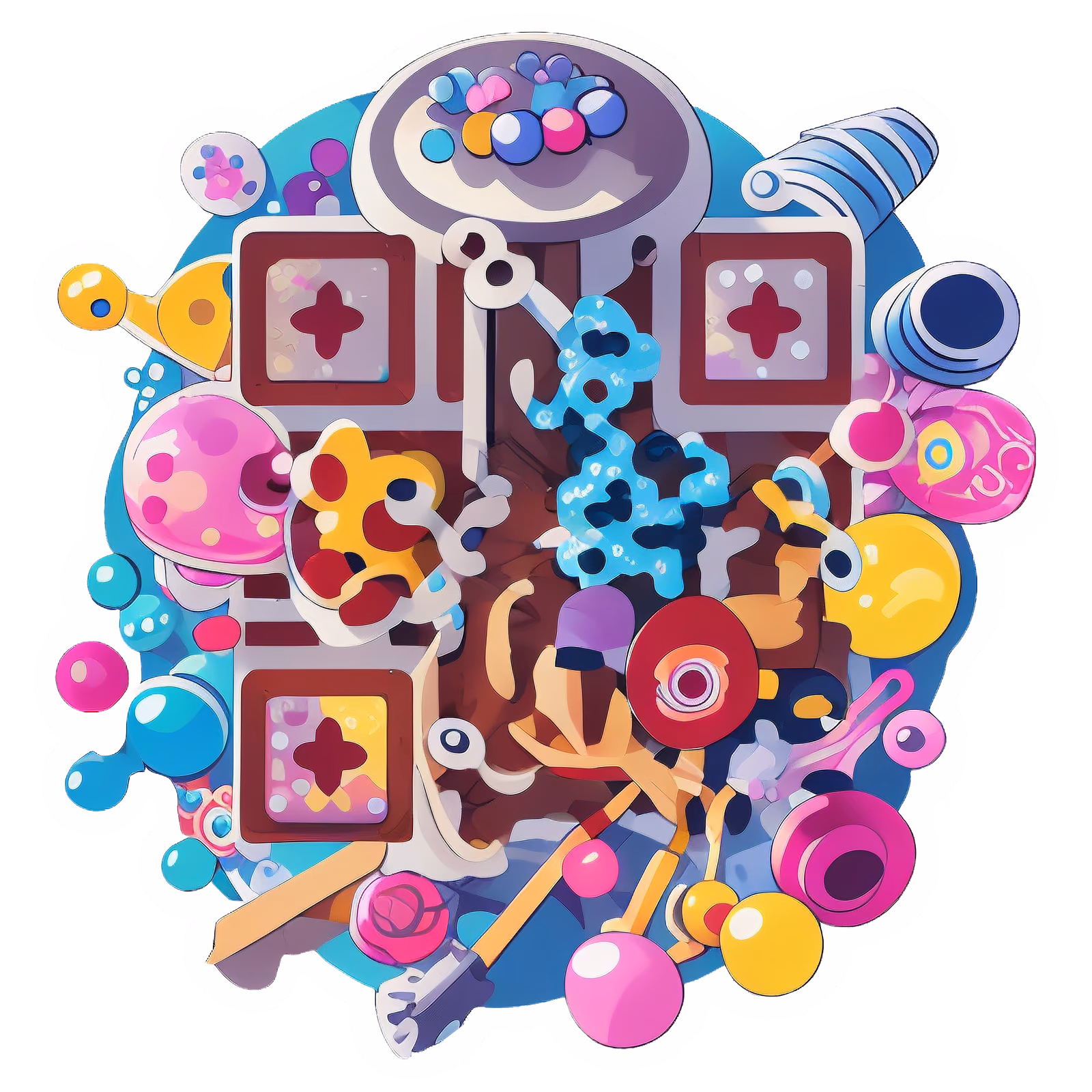 Beads and Beading Tools Sticker QR Code for Stickers — image 1