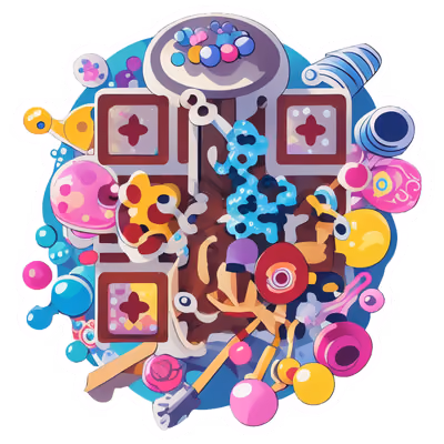 Beads and Beading Tools Sticker QR Code for Stickers — image 1
