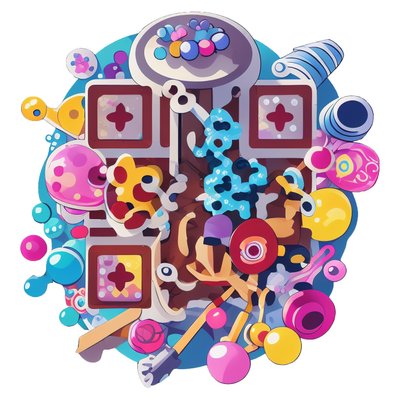 Beads and Beading Tools Sticker QR Code for Stickers