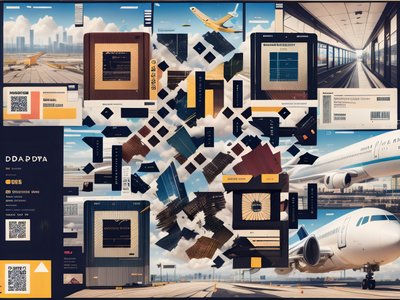 Airport Travel Collage QR Code for Posters