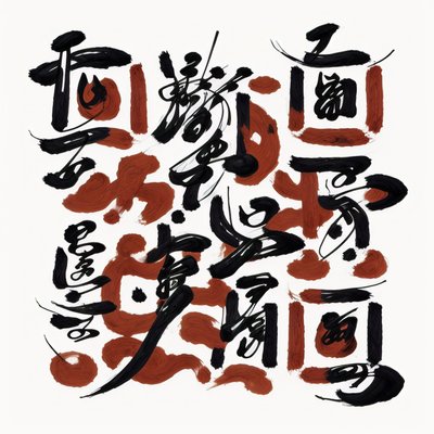 解构汉字水墨书法二维码艺术