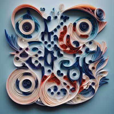 Coiled Paper Spirals Quilling QR Code Art — image 1