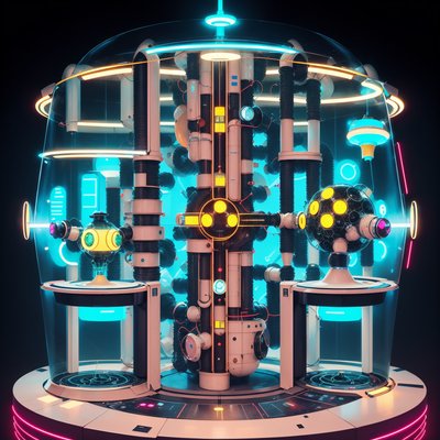 Ретрофутуристический реактор под стеклянным куполом: QR-код
