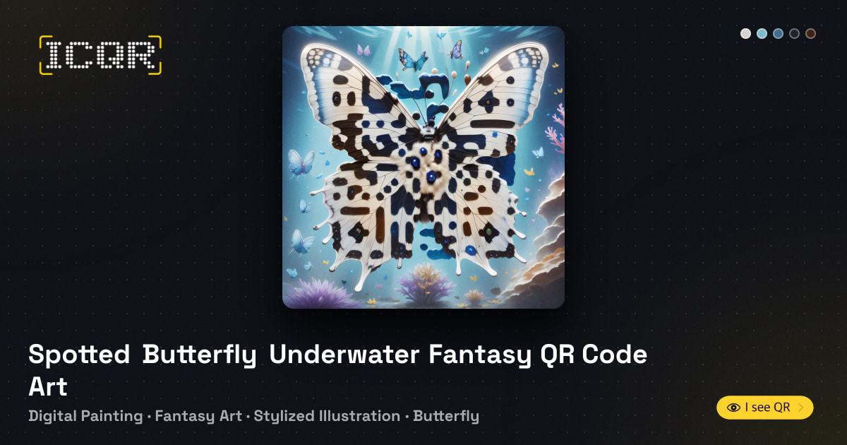 Spotted Butterfly Underwater Fantasy