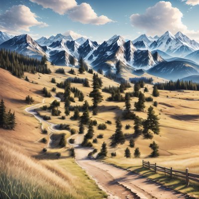 高山草甸山景二维码艺术