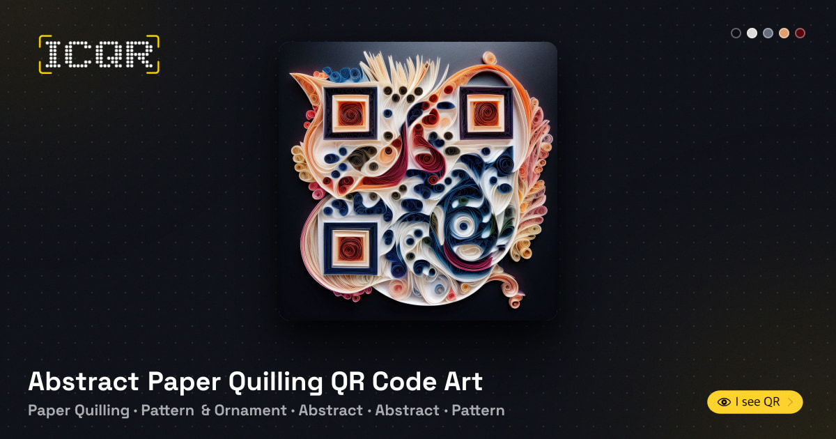 Qr Code Printing Paper Абстрактный квиллинг из бумаги: QR-код как искусство • ICQR