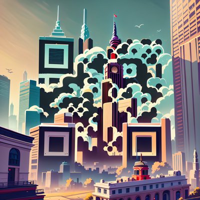 Philadelphia Skyline Game Art QR Code for Posters