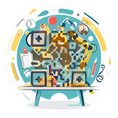 Настольная лампа в офисе: векторный QR-код для наклеек