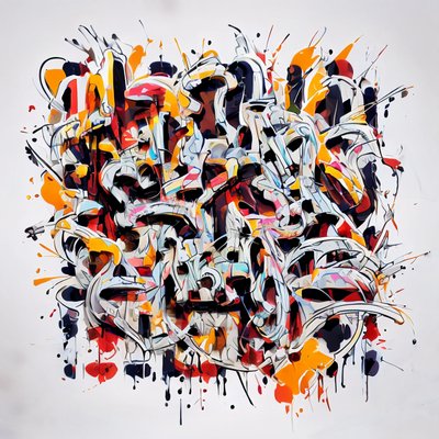 Graffiti Lettering Street Art Calligraphy & Lettering QR Code for Posters