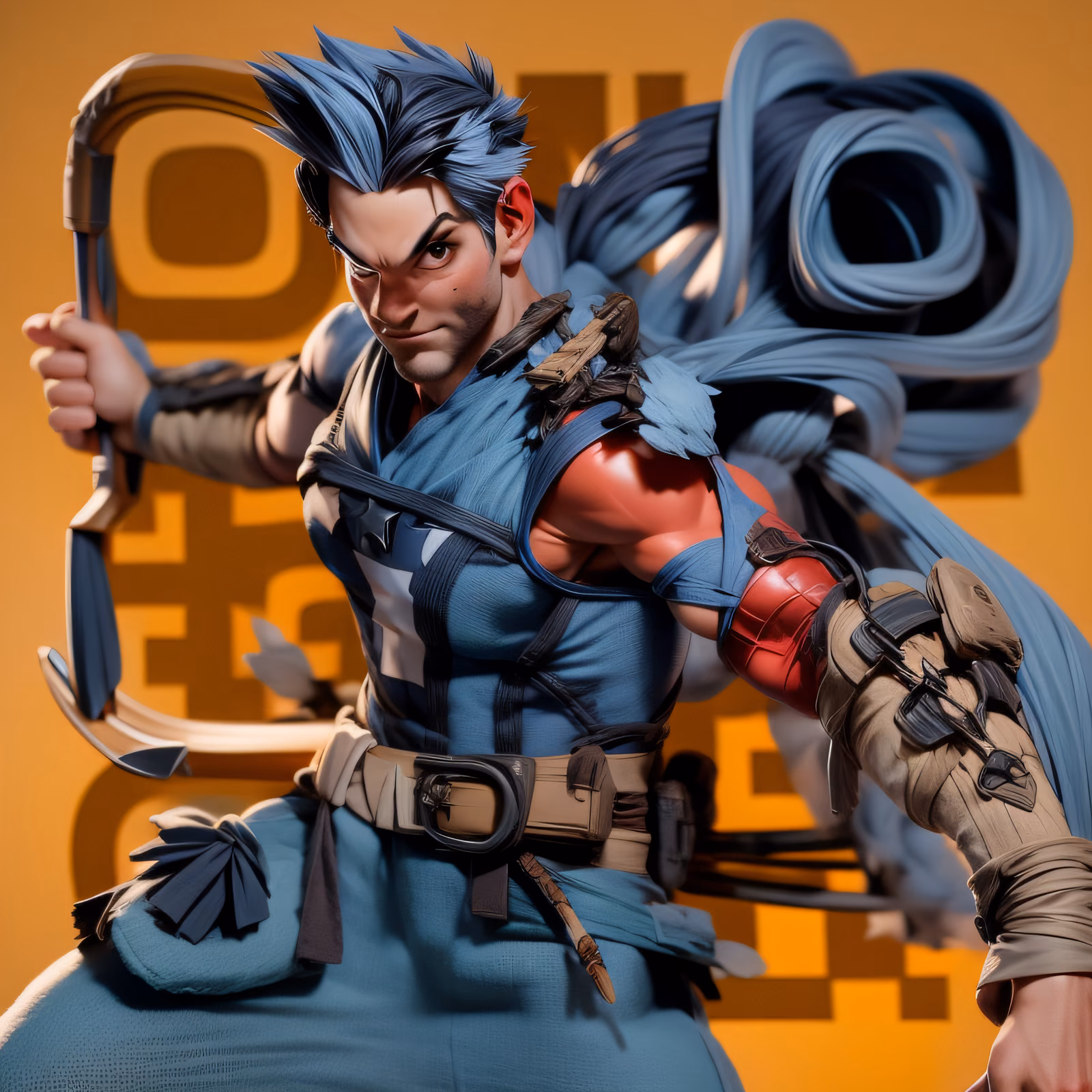 Archer Superhero 3D Render QR Code for Posters — image 1