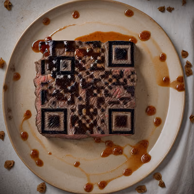 Seared Steak Photorealism QR Code for Restaurant Menus — image 1