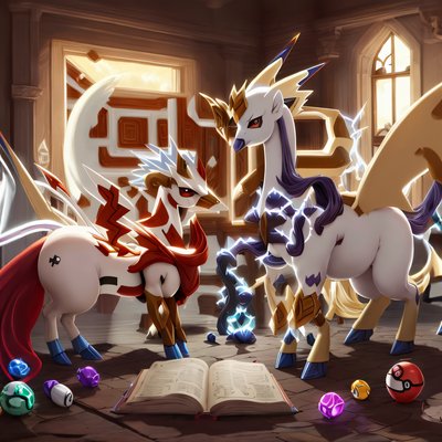 Armored Horse Creatures Game Art QR Code for Posters