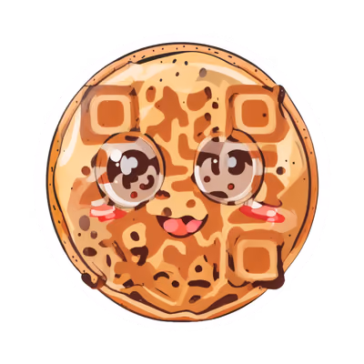 Kawaii Cookie Vector Sticker QR Code for Stickers — image 1