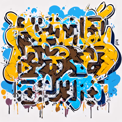 Graffiti Lettering Street Art Graffiti & Street Art QR Code for Stickers — image 1