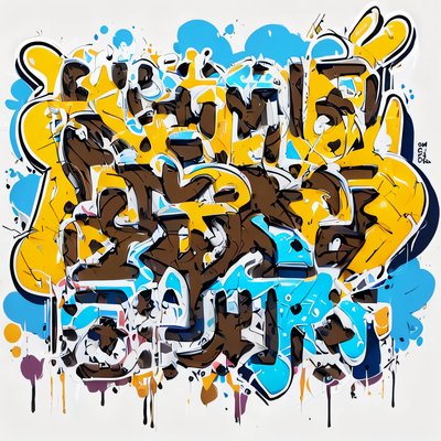 Graffiti Lettering Street Art Graffiti & Street Art QR Code for Stickers