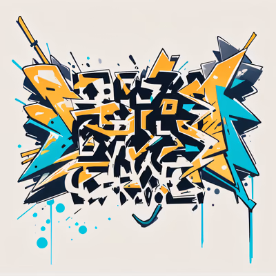 Graffiti Wildstyle Lettering QR Code for Apparel — image 1