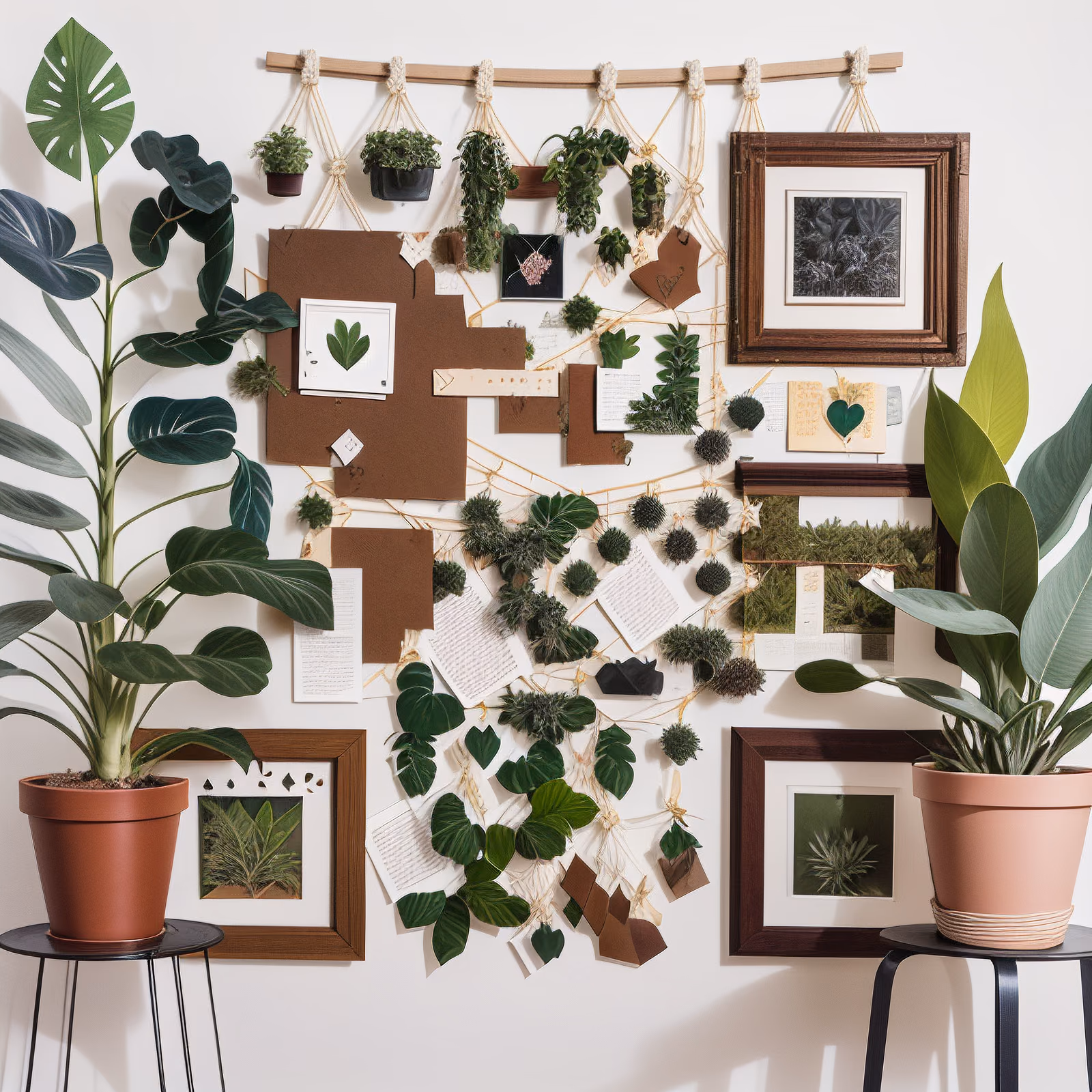 Plant Wall Inspiration Board Collage QR Code Art — image 1