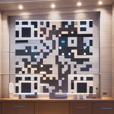 Smart Home Interior Wall Panel QR Code — image 1