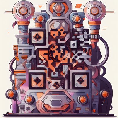 Ретро-машина в векторном стиле: QR-код для наклеек