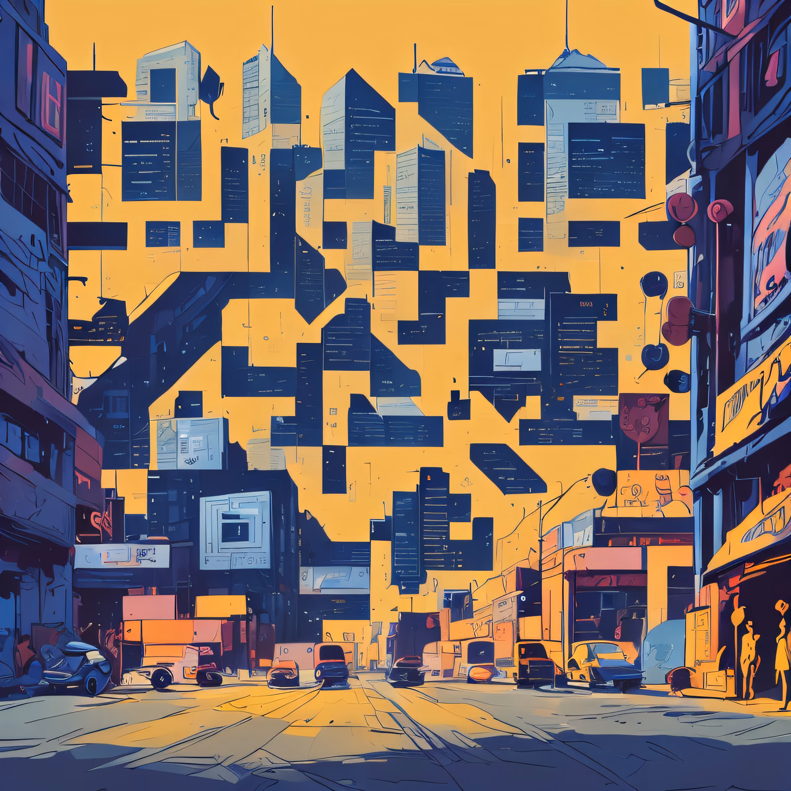 City Street Comic Cover QR Code for Posters — image 1